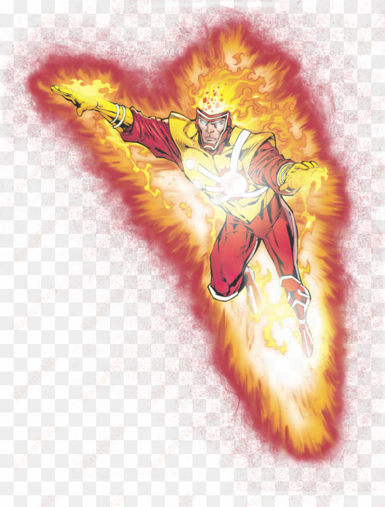 justice league firestorm blaze men's tank - kids t-shirt: juvenile: justice league - firestorm