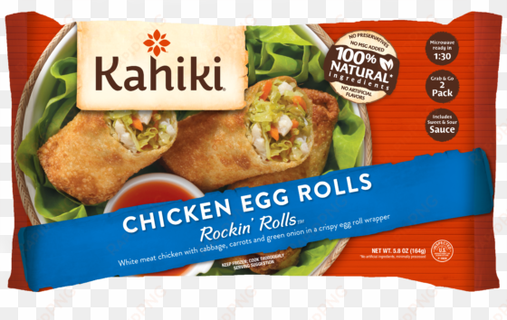 kahiki chicken egg rolls rockin' rolls, 2 egg rolls, - kahiki toasted sesame chicken yum yum stix, 3-pack