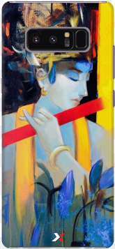 kanhaiya ji slim back cover for samsung galaxy note - painting