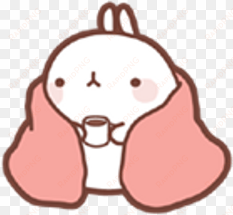 kawaii bunny tumblr sanrio aesthetic - molang sick