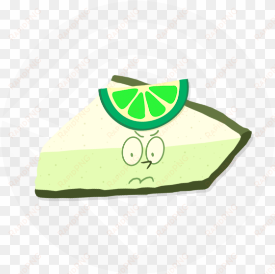 key lime pie green - peridot is a angry little slice of pie