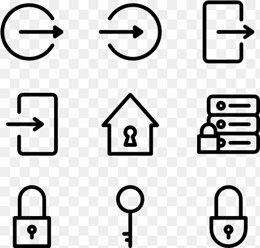 keys and locks - customer service line icon