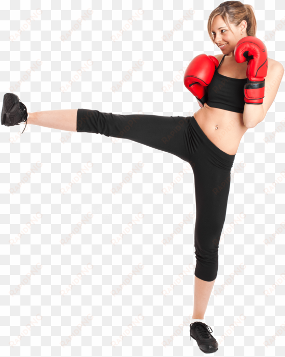 kicking girl - kick boxing png girl