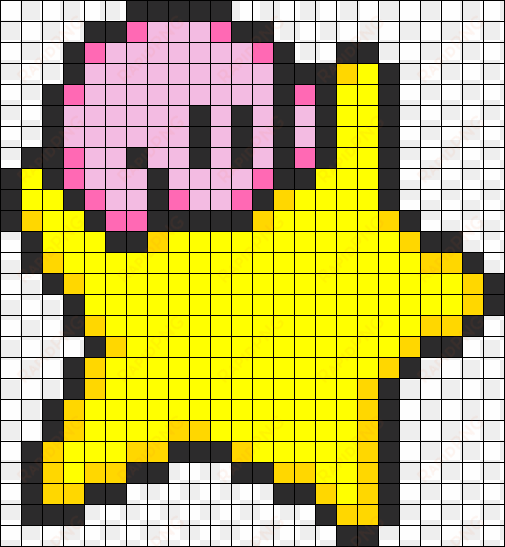 kirby star dreamland perler bead pattern / bead sprite - pixel art minecraft kirby