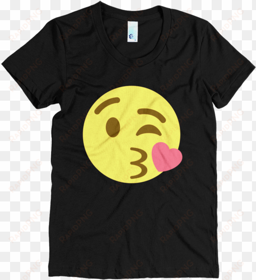kissy emoji t-shirt an emoji face blowing a kiss - eat fruit not animals