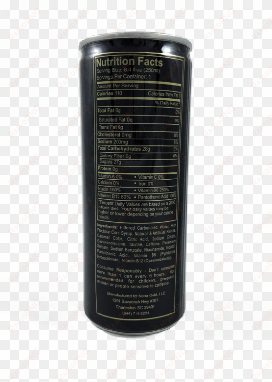 kona gold energy drink nutrition facts - light fixture