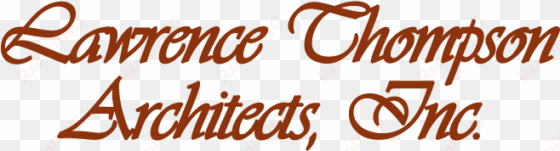 lawrence thompson architecture logo - architect