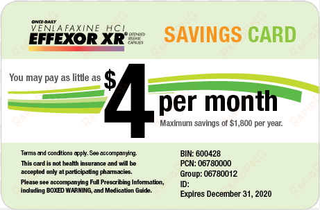 learn how to activate the effexor xr copay savings - effexor