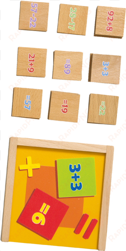 learning box, plus and minus - wood