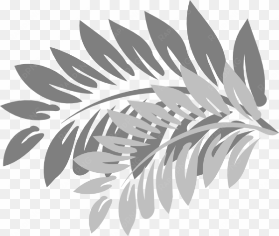 leaves grey clip art - hawaiian flower throw blanket
