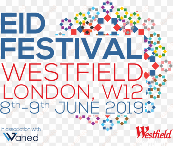 leid logo 2019 wahed dates - westfield london eid festival