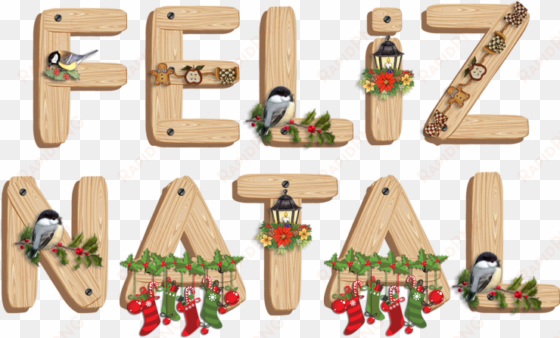 letras feliz natal png - caneca acrilico natal