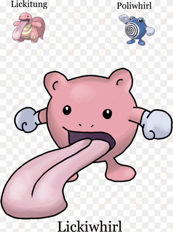 lickitung poliwhirl lickiwhirl - pokémon