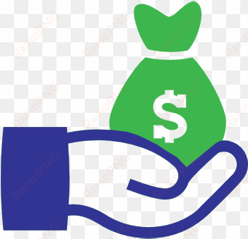 life insurance clipart insurance company - hand with money icon