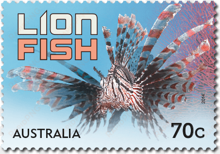 lionfish - 70c - postage stamp