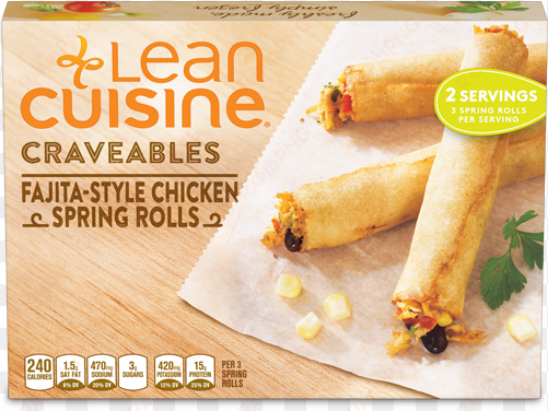ln cn fajita stl chckn sprng rlls - lean cuisine spring rolls