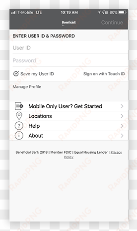 log in to the app - vancouver