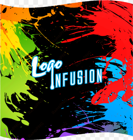 logo infusion signature splatter colors microfiber - poster