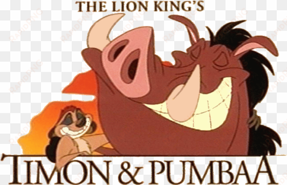 logo timon&pumbaa - timon and pumbaa title