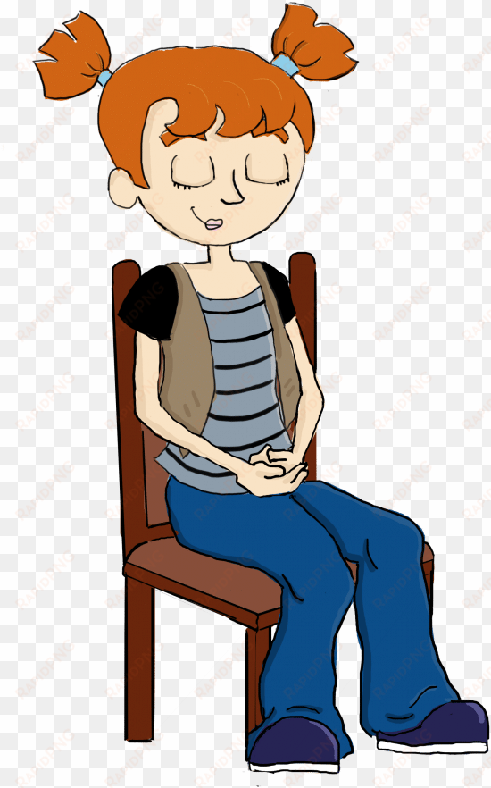 lonely clipart anxious child - calm child clipart