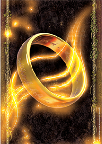 lord of the rings - lord of the rings the one ring art sleeves (50 sleeves)