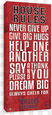 los angeles angels house rules - los canvases by scoreart - los angeles dodgers house