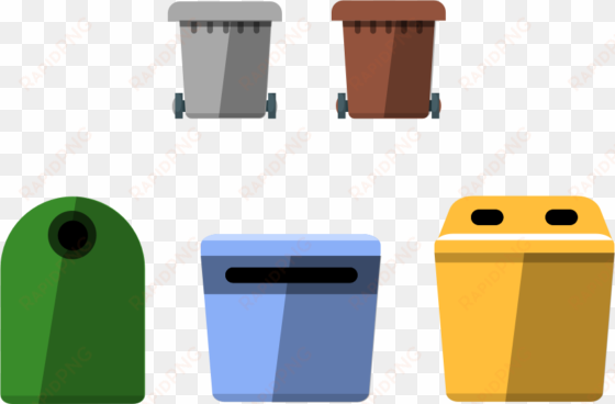 los contenedores de reciclaje - recycling