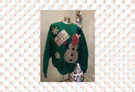 make christmas great again, ugly sweater, trump - christmas jumper