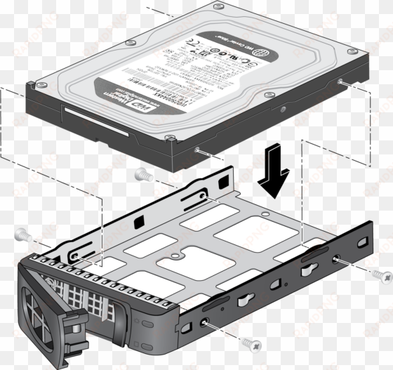 make sure that the hard disk connectors face the interior - solid-state drive
