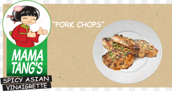 mama tang's pork chops - rib eye steak