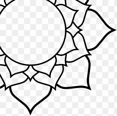 mandala clipart black and white