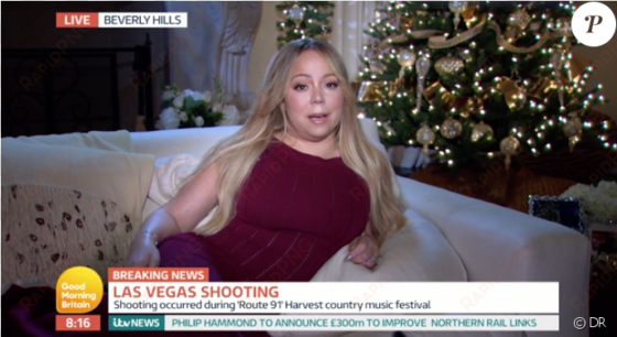 mariah carey interviewée en duplex de los angeles pour - mariah carey interview vegas shooting