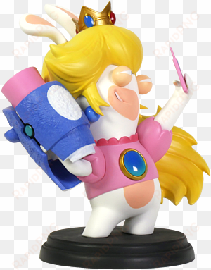 mario rabbids kingdom battle - mario + rabbids kingdom battle pvc figure rabbid-peach