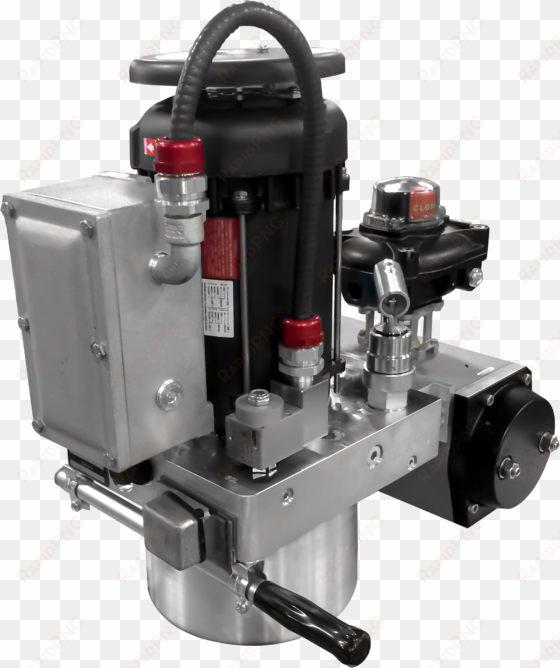 max air mt series rack & pinion actuator outfitted - electro-hydraulic actuator
