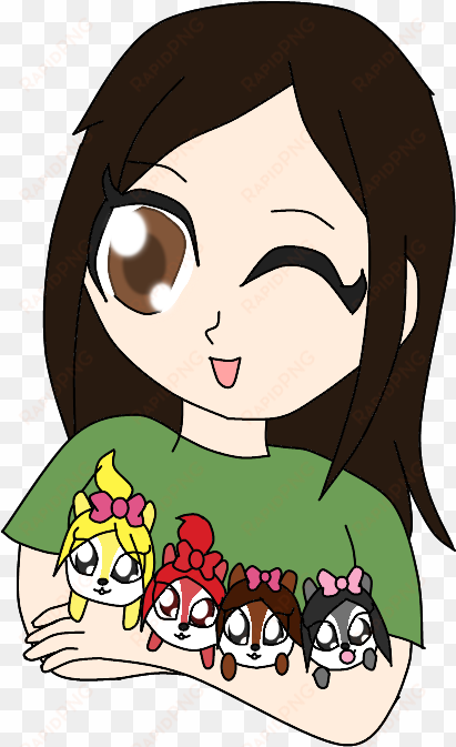 me and 2ne1 baby chipmunks - cartoon