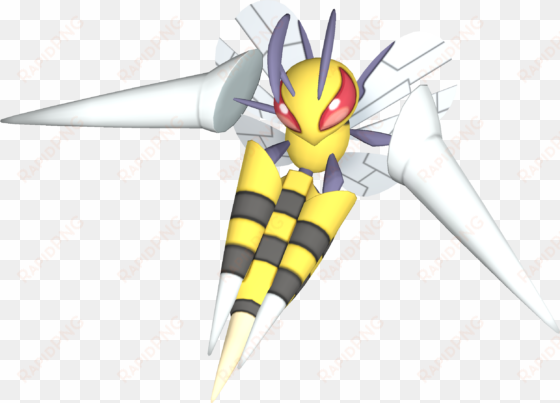 mega beedrill - pokemon render sfm