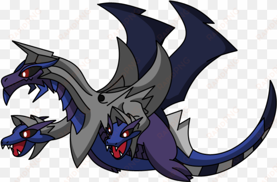 mega hydreigon - cartoon