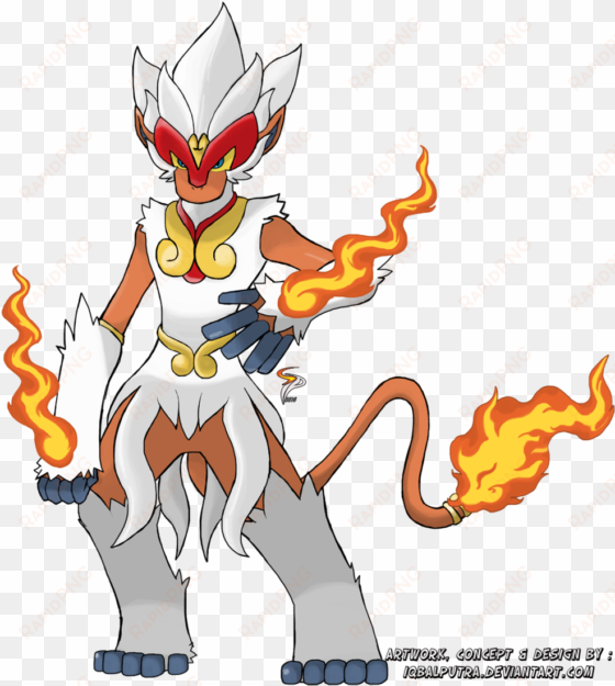 mega infernape by iqbalputra-d7rw4t5 - la mega evolucion de infernape