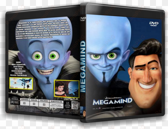 megamind - double-sided poster: megamind - ferrell vs. pitt, 41x27in.