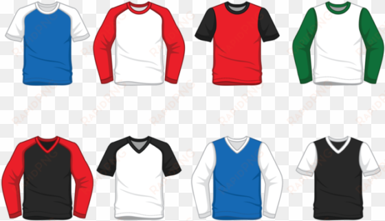 men's raglan t-shirt vector - t shirt raglan vector