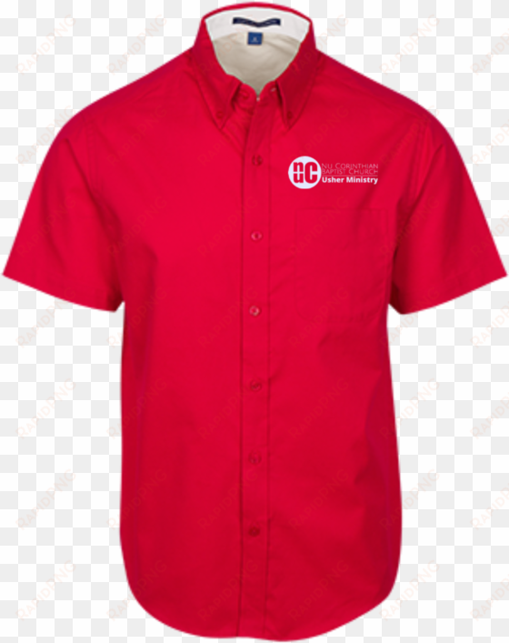 men's usher short sleeve dress shirt - 0867802698 tommy