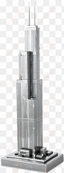 metal earth iconx sears tower - sears tower metal model kits
