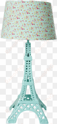 metal eiffel tower table lamp in mint - eiffel tower lamp