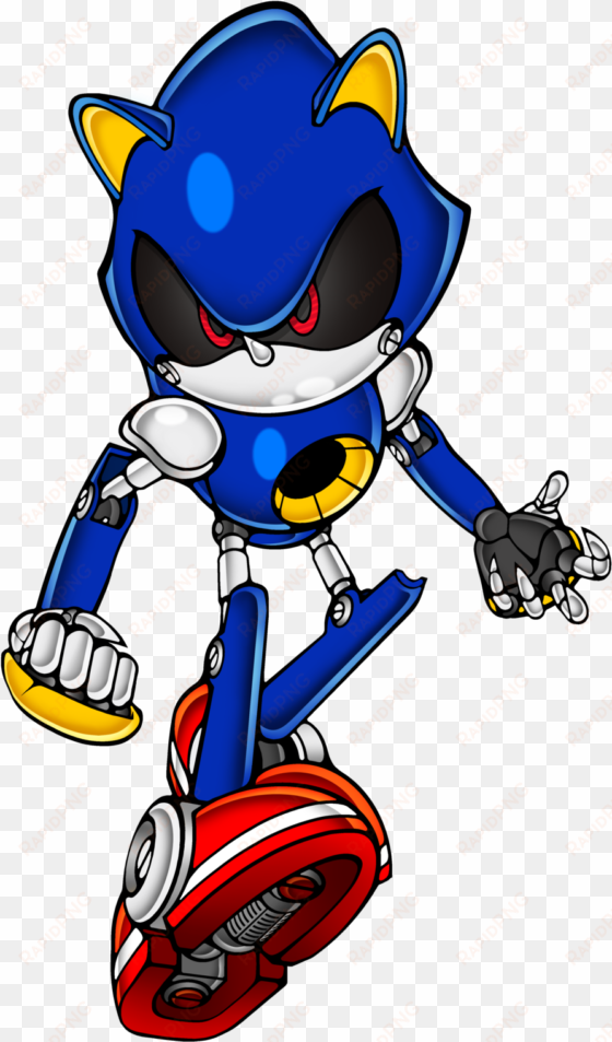 metal sonic artwork only by envy the hedgehog d351sap - metal sonic official art
