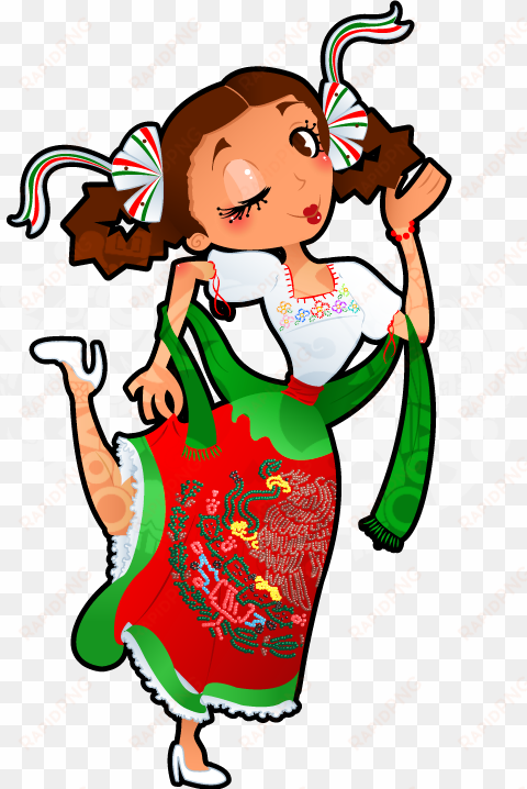 mexican * espana america, poblano, creative, character, - china poblana en caricatura