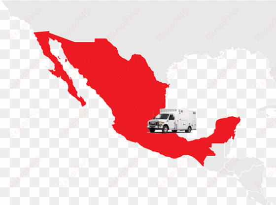 mexico city mapambulance network, inc - mexico map icon blue