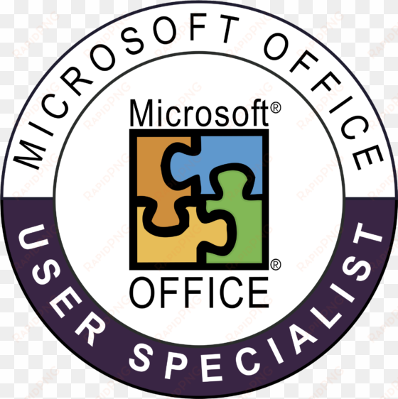 microsoft office user specialist logo png transparent - logo microsoft user specialist