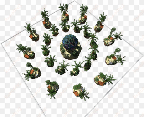 minecraft - ceora - skywars map - minecraft schematic - illustration