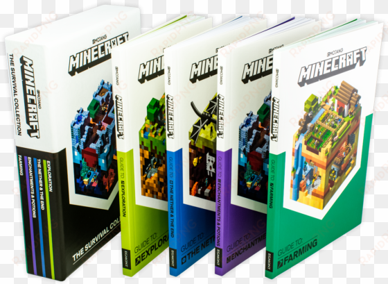 minecraft the survival collection book set png minecraft - minecraft