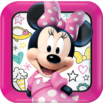 minnie mouse happy helpers lunch plates, - minnie mouse